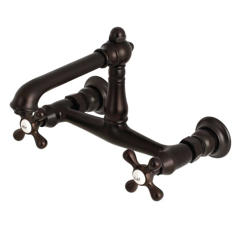 Ks7245ax 8 In. Centers Wall Mount Vessel Sink Faucet, Oil Rubbed Bronze