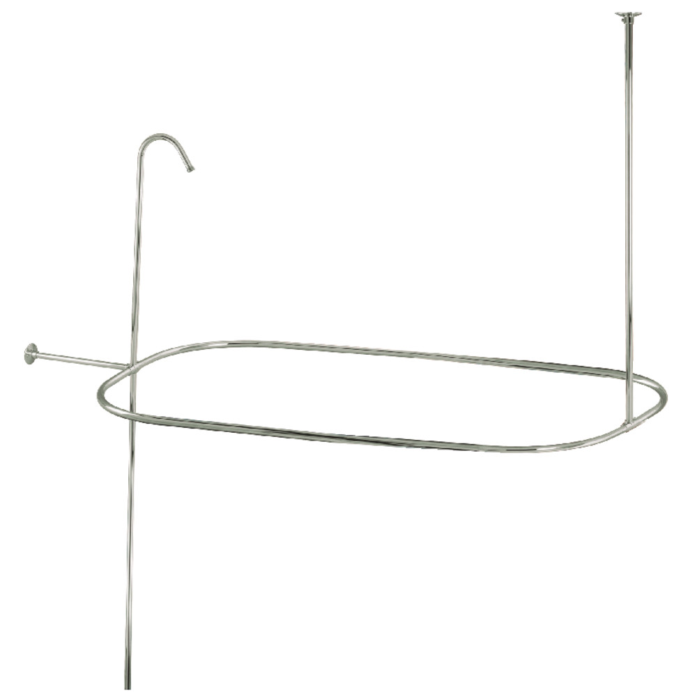 Abt1040-6 Oval Shower Riser With Enclosure, Polished Nickel - 15.25 X 28.5 X 36.38 In.