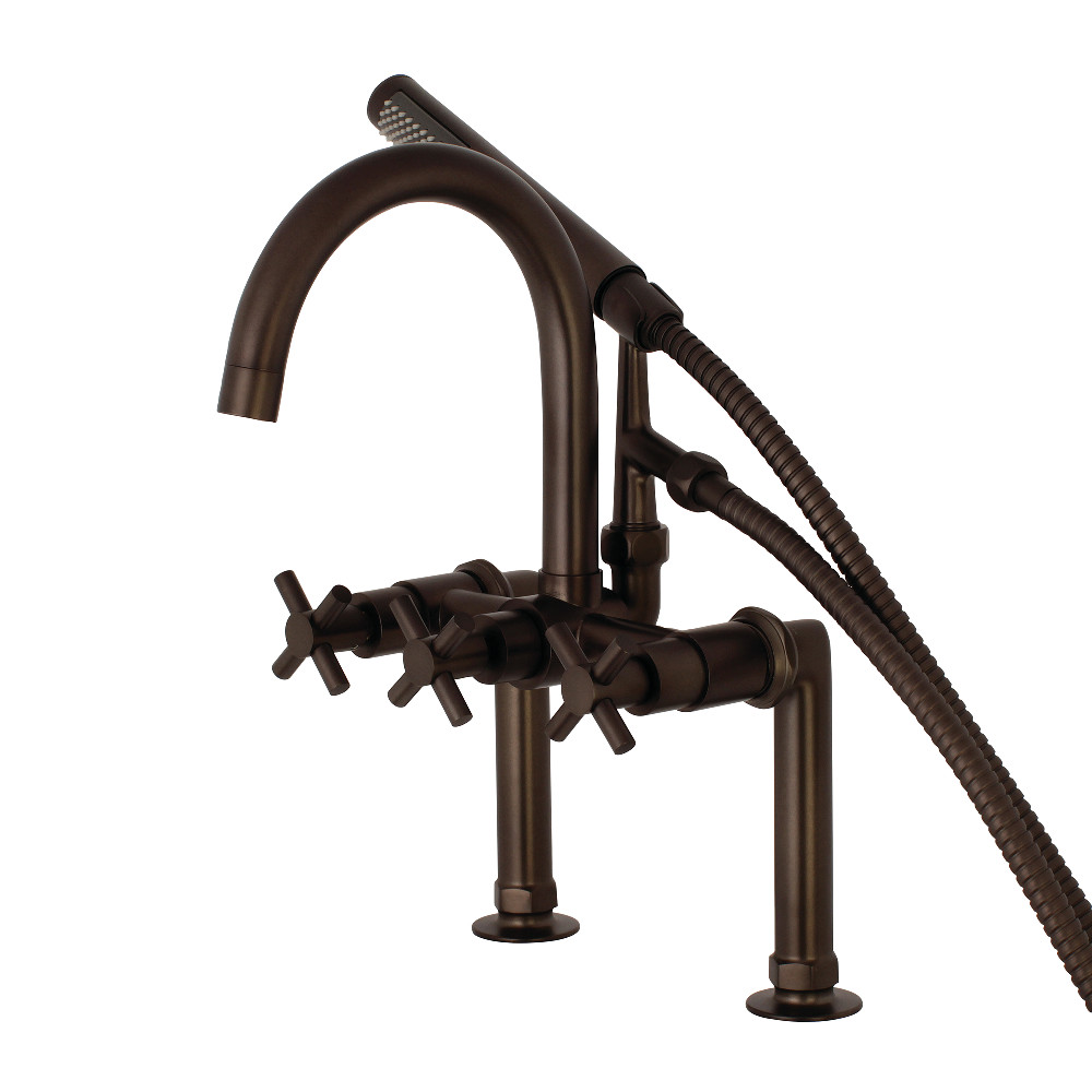 Ae8105dx Deck Mount Tub Filler With Hand Shower, Oil Rubbed Bronze - 4.69 X 6.94 X 9.31 In.