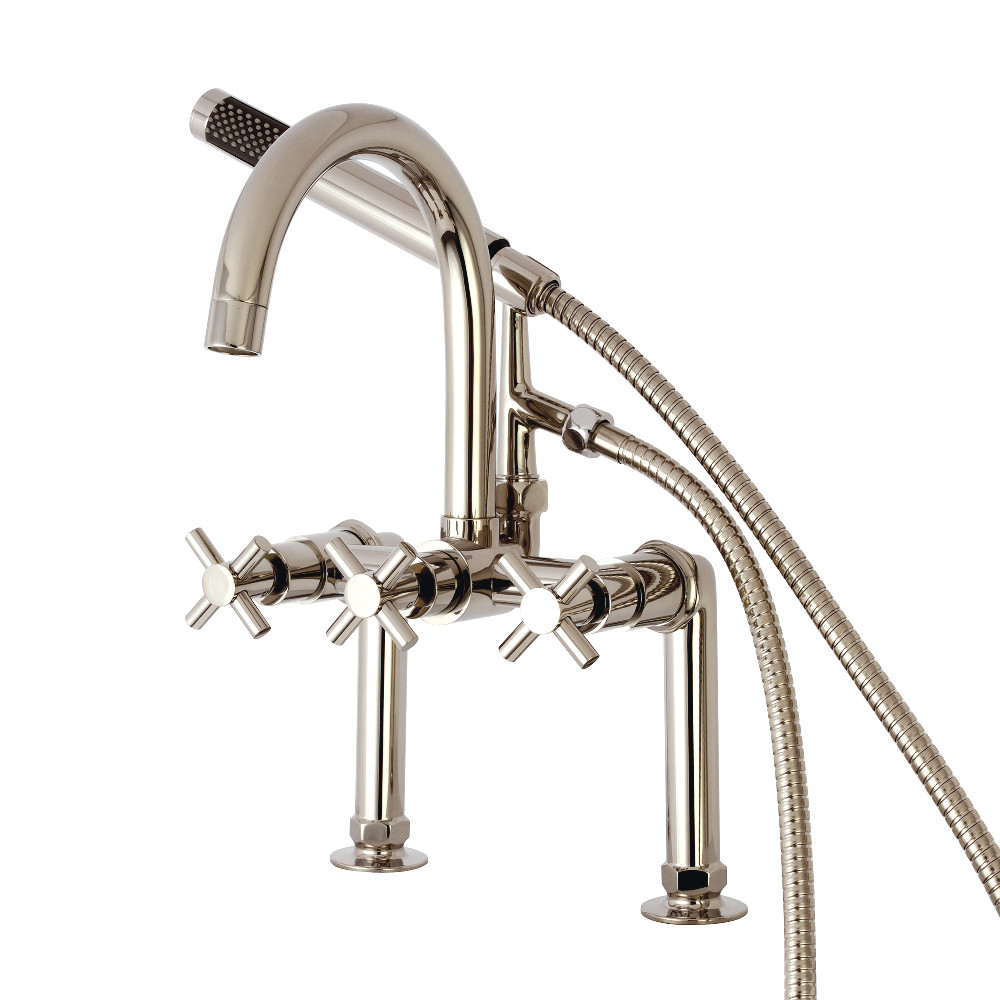 Ae8106dx Deck Mount Tub Filler With Hand Shower, Polished Nickel - 4.69 X 6.94 X 9.31 In.