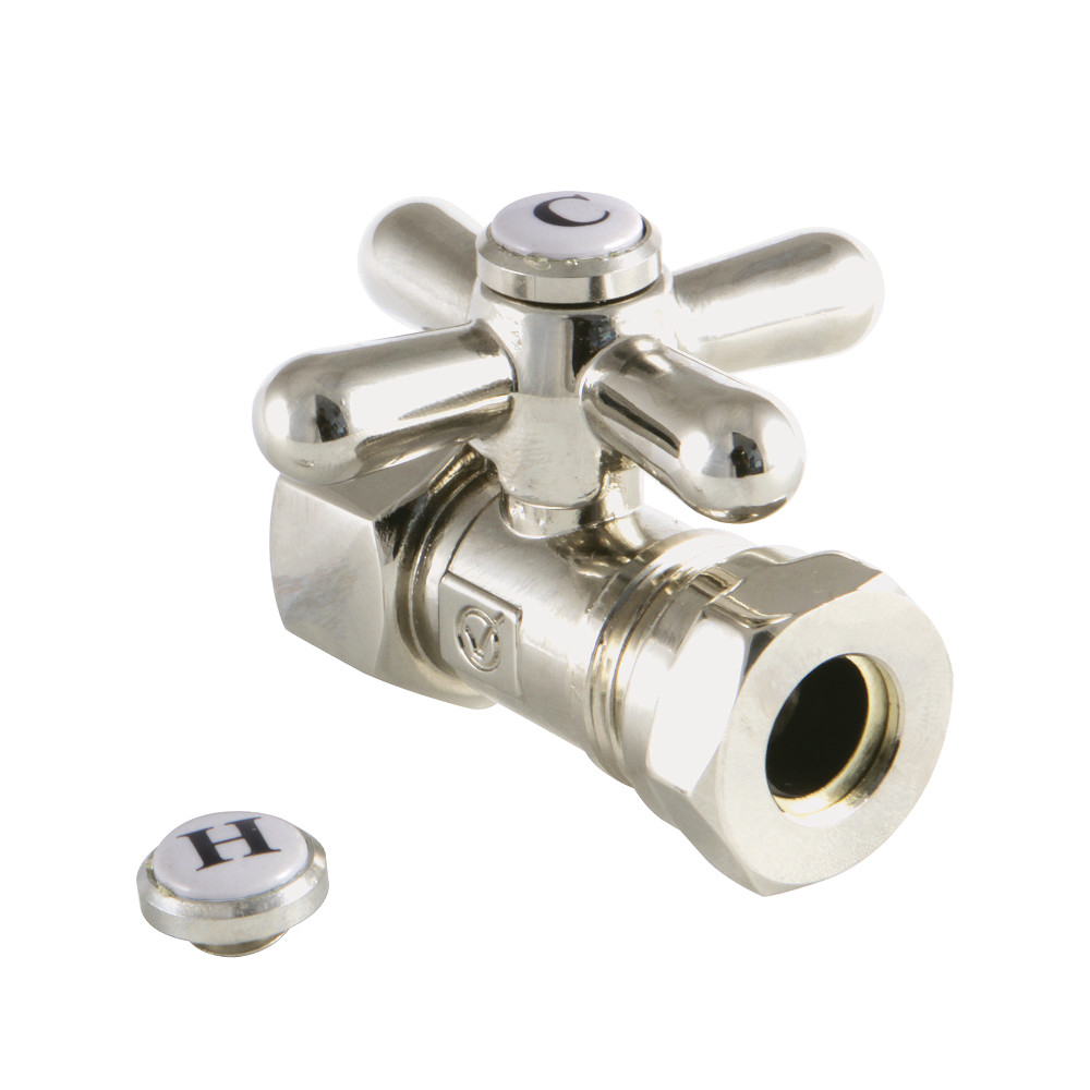 Cc44156x Traditional Quarter Turn Valves, 0.5 Fip X 0.5 & 0.44 In. Od Slip Joint - Polished Nickel