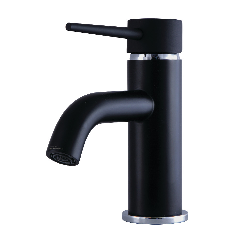 Ls8227nyl Modern 4 In. Center Single Handle Lavatory Faucet - Matte Black & Polished Chrome