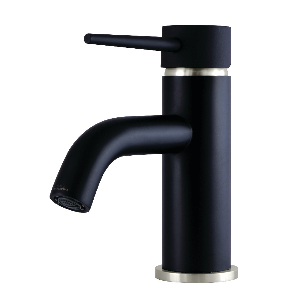 Ls8229nyl Modern 4 In. Center Single Handle Lavatory Faucet - Matte Black & Brushed Nickel