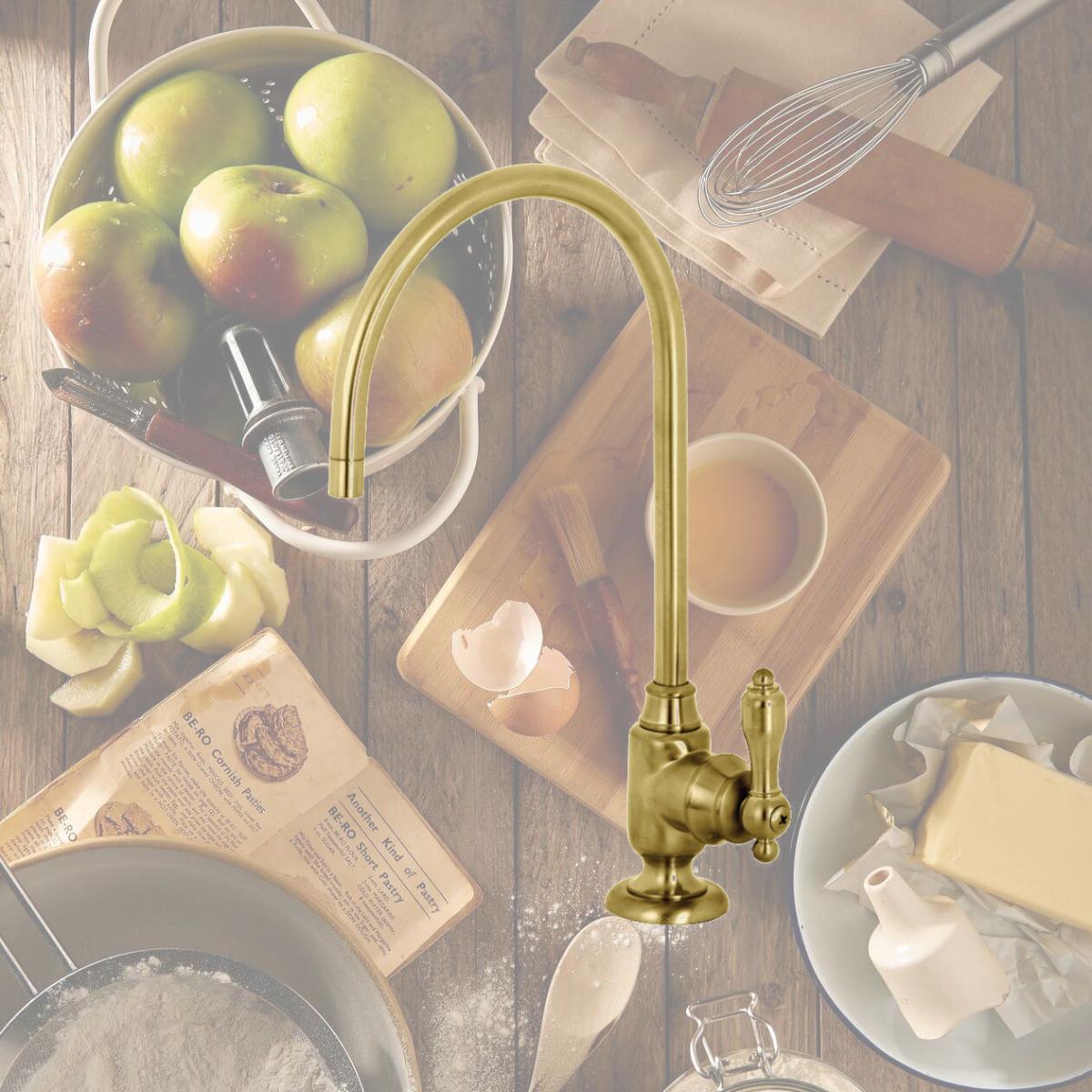 Picture of Kingston Brass KS5197TAL Tudor Single-Handle Water Filtration Faucet  Brushed Brass