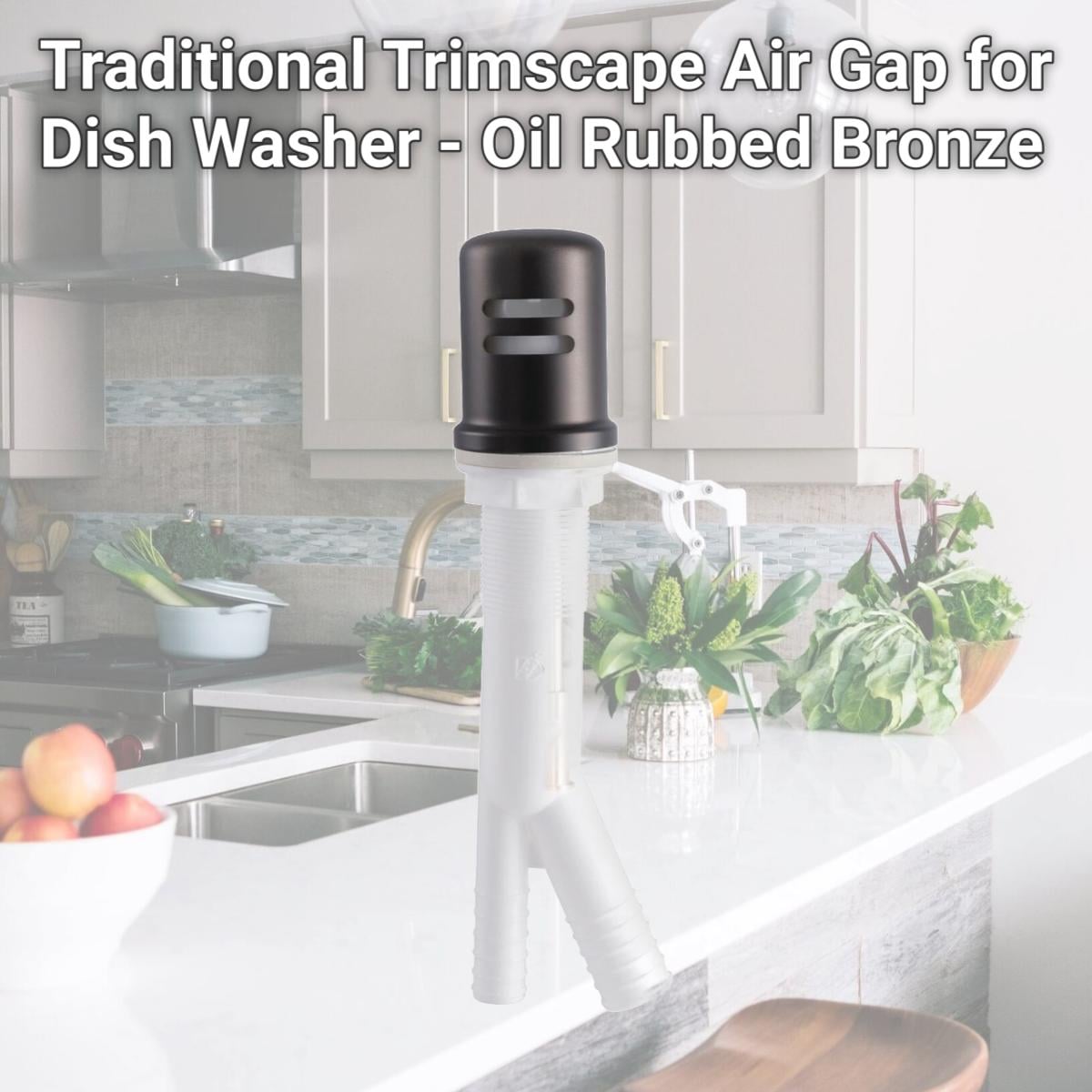 Picture of Kingston Brass K811ORB Traditional Trimscape Air Gap for Dish Washer - Oil Rubbed Bronze