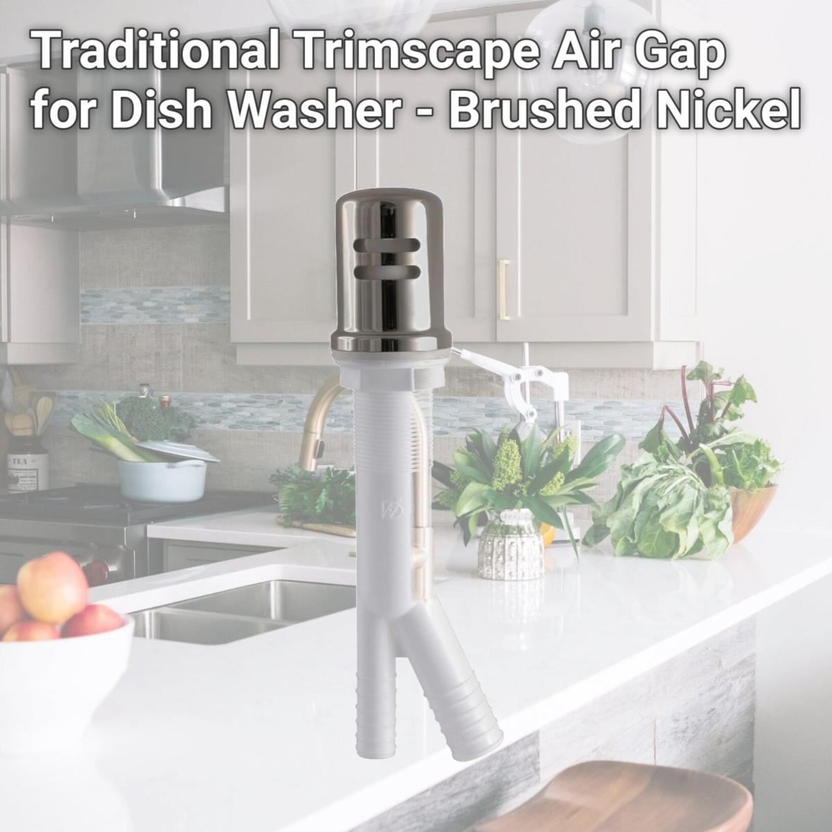 Picture of Kingston Brass K811SN Traditional Trimscape Air Gap for Dish Washer - Brushed Nickel