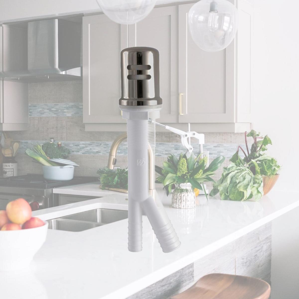 Picture of Kingston Brass K811SN Traditional Trimscape Air Gap for Dish Washer - Brushed Nickel