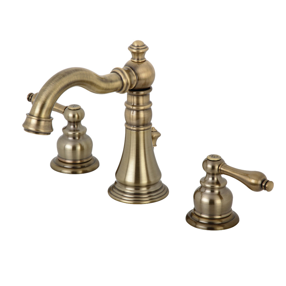 Fsc19733al English Classic Widespread Bathroom Faucet, Antique Brass