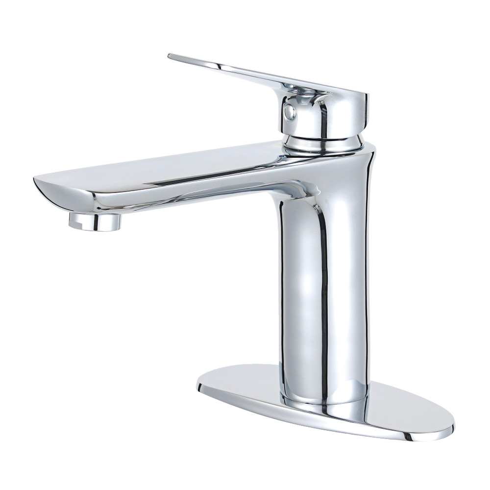 Ls4201cxl Frankfurt Single-handle Bathroom Faucet With Deck Plate & Drain, Polished Chrome
