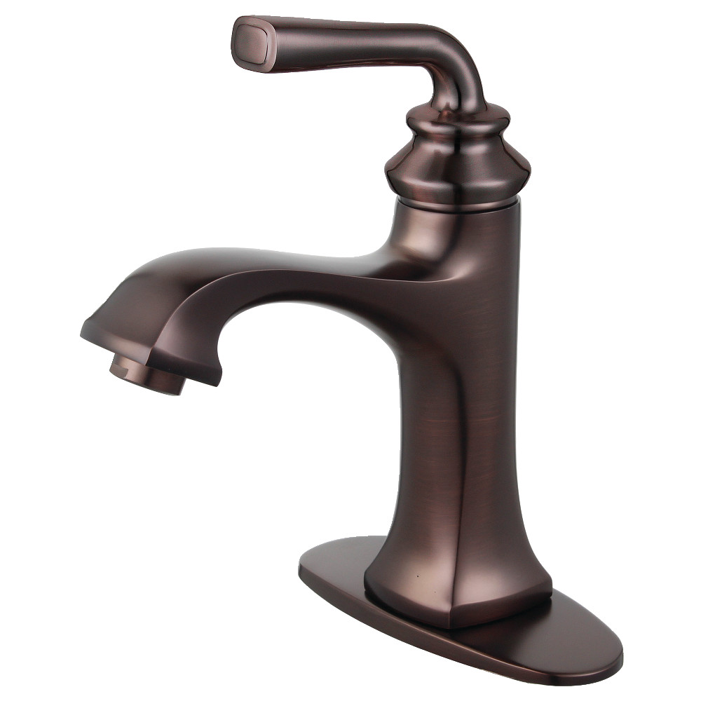 Ls4425rxl Restoration Single-handle Bathroom Faucet With Push-up Drain & Deck Plate, Oil Rubbed Bronze