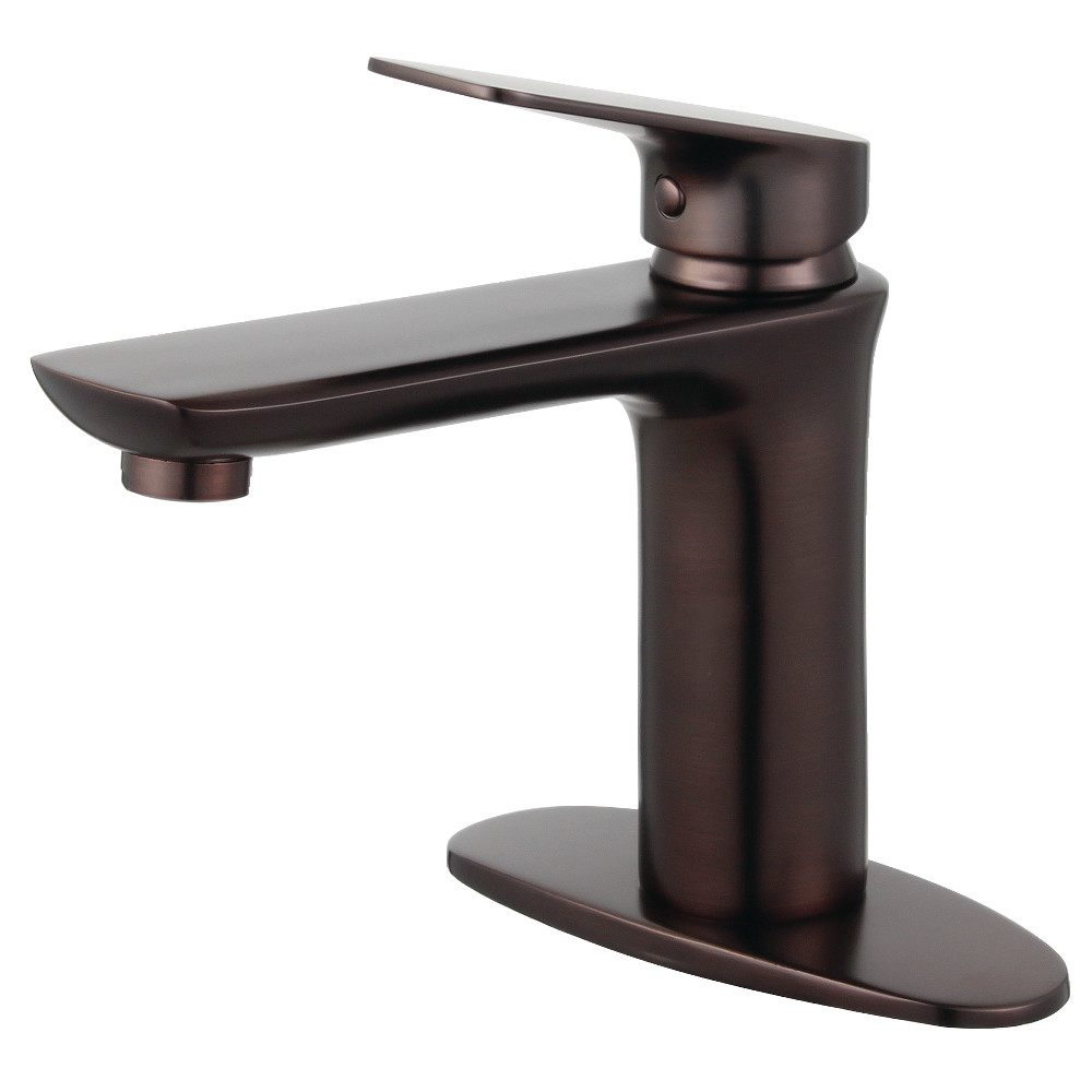 Ls4205cxl Frankfurt Single-handle Bathroom Faucet With Deck Plate & Drain, Oil Rubbed Bronze