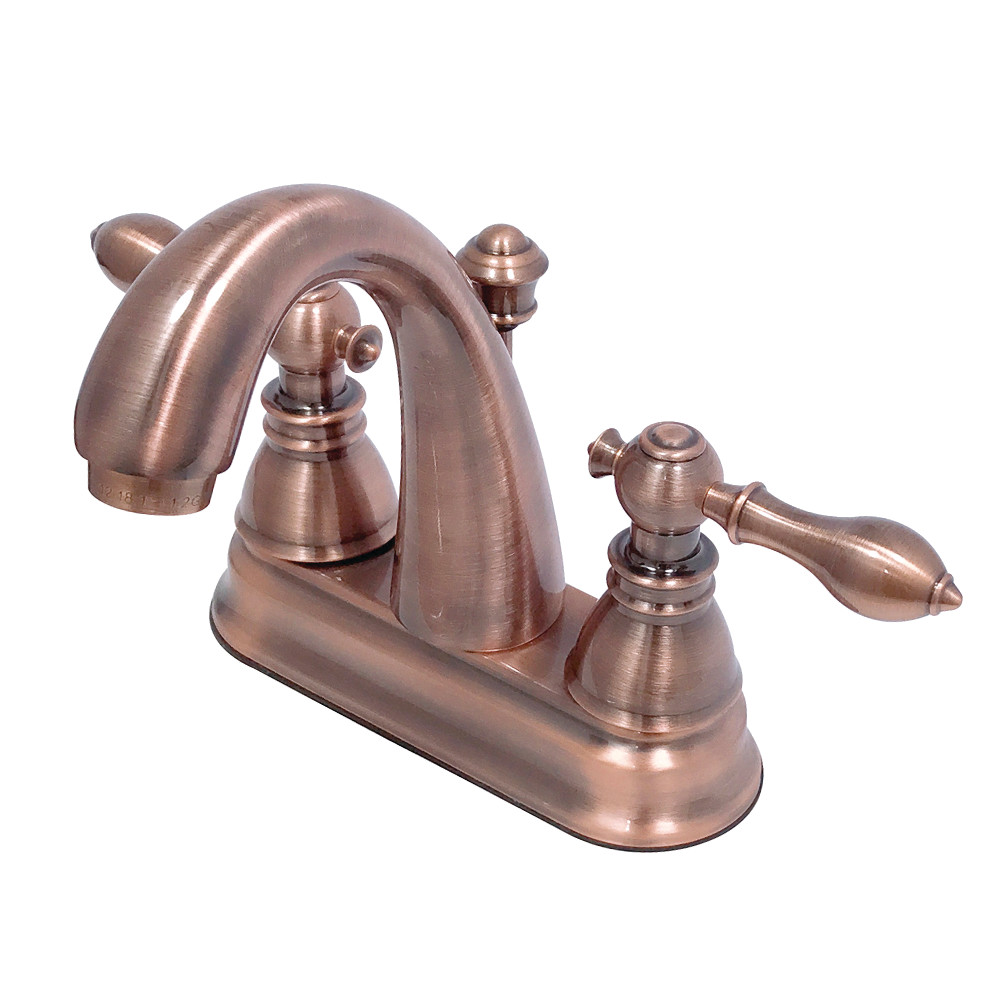 Fsy561aclac 4 In. American Classic Centerset Bathroom Faucet With Plastic Pop-up, Antique Copper