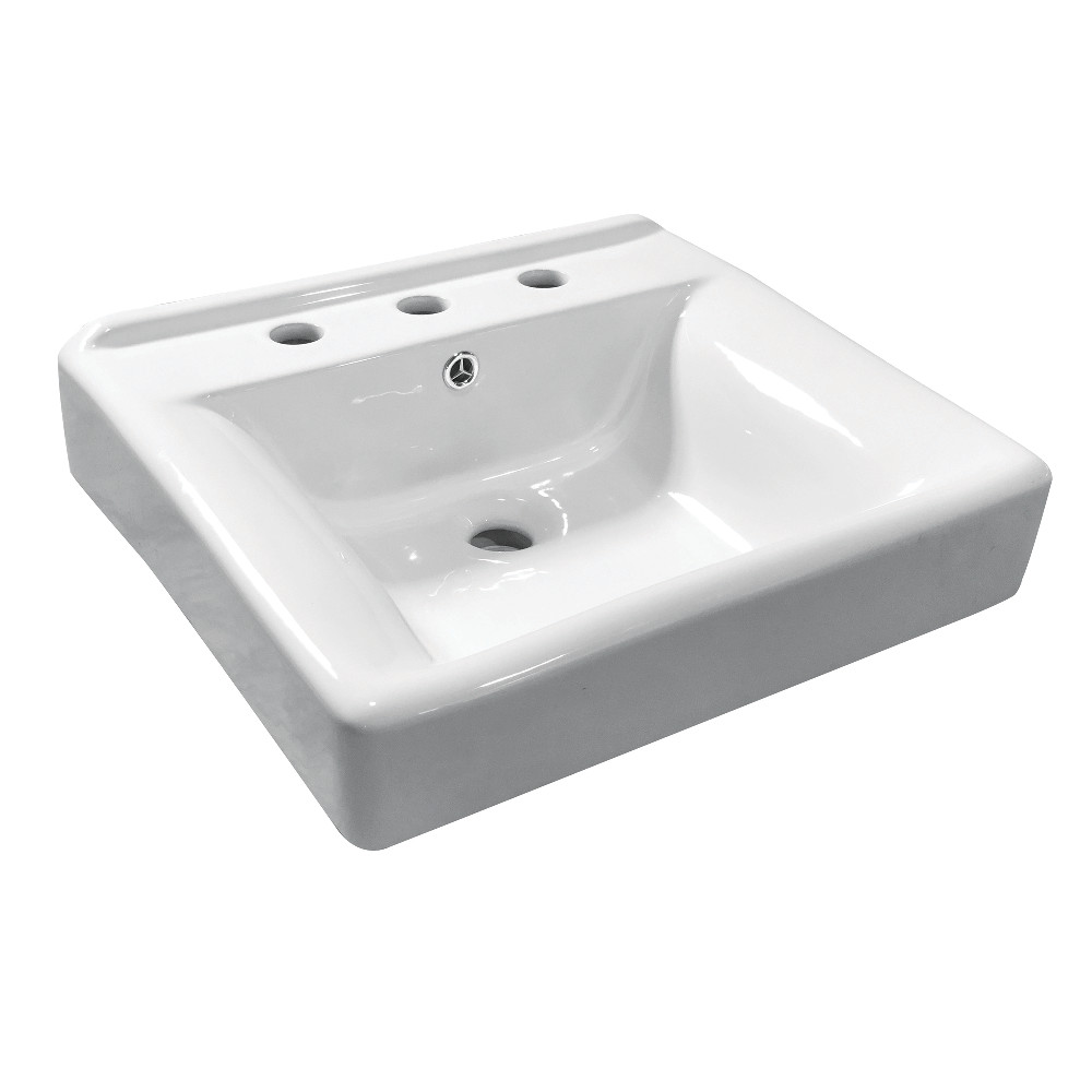 Ev2018w38 Concord Ceramic Recessed Drop-in Bathroom Sink, White