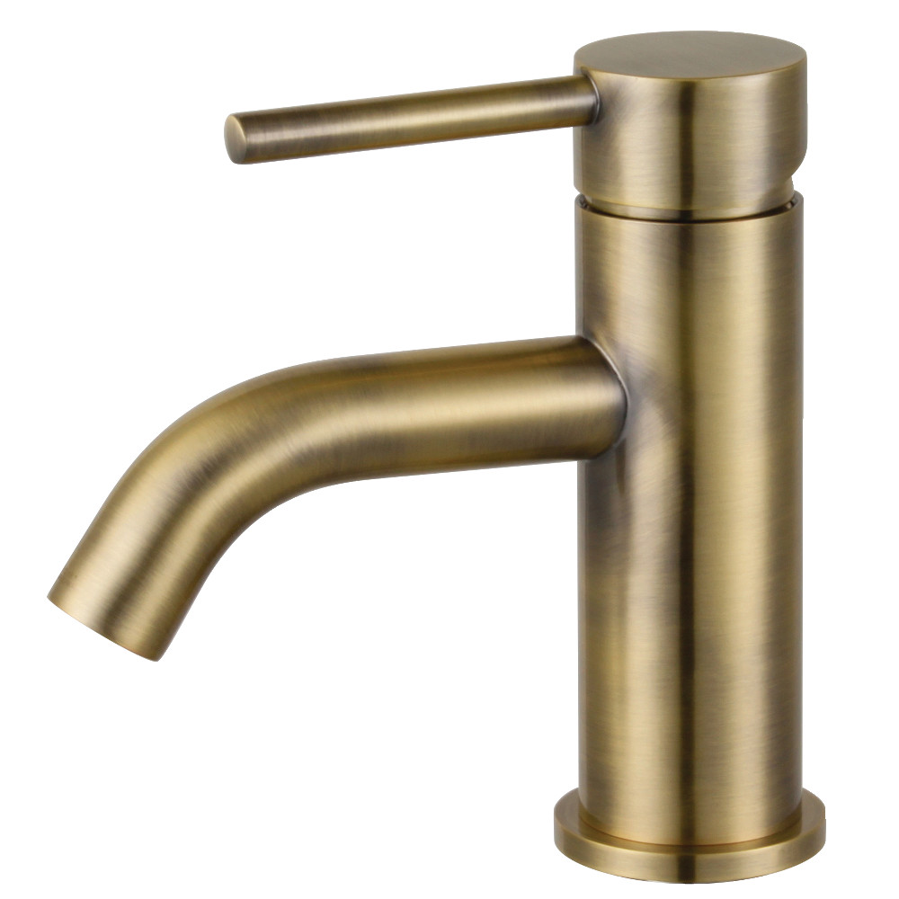 Ls822dlab Concord Single-handle Bathroom Faucet With Push Pop-up, Antique Brass