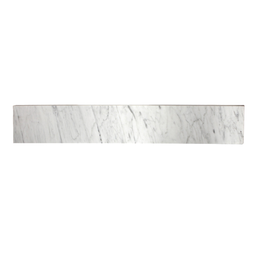 Kvpb30mbs 30 In. Templeton Carrara Marble Vanity Top Backsplash, Carrara White