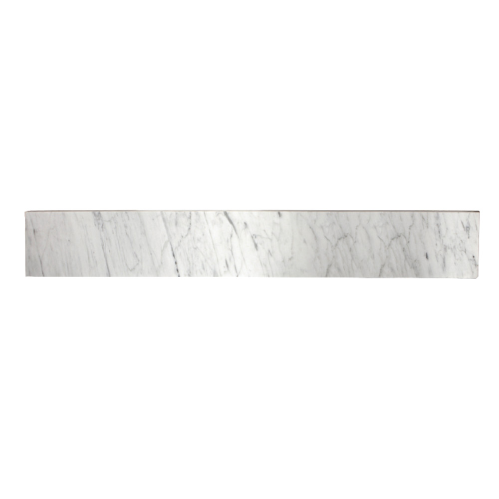 Kvpb36mbs 36 In. Templeton Carrara Marble Vanity Top Backsplash, Carrara White