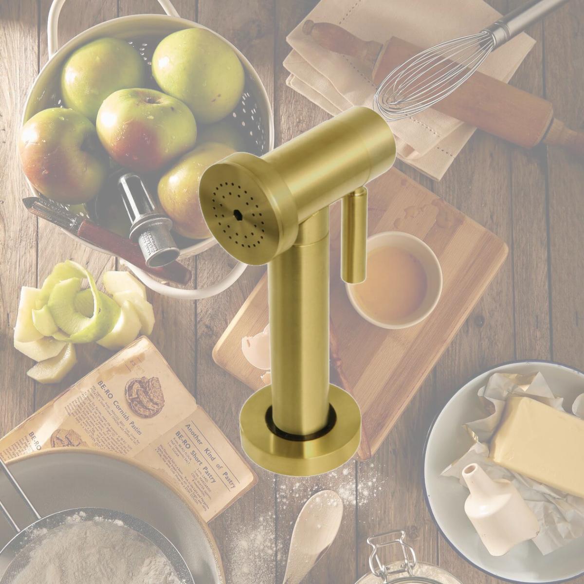 Picture of Kingston Brass KSSPR7 Brass Kitchen Side Sprayer, Brushed Brass