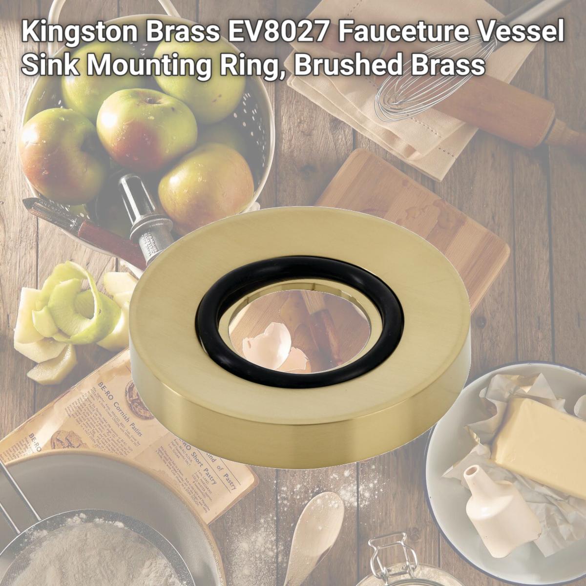 Picture of Kingston Brass EV8027 Fauceture Vessel Sink Mounting Ring, Brushed Brass