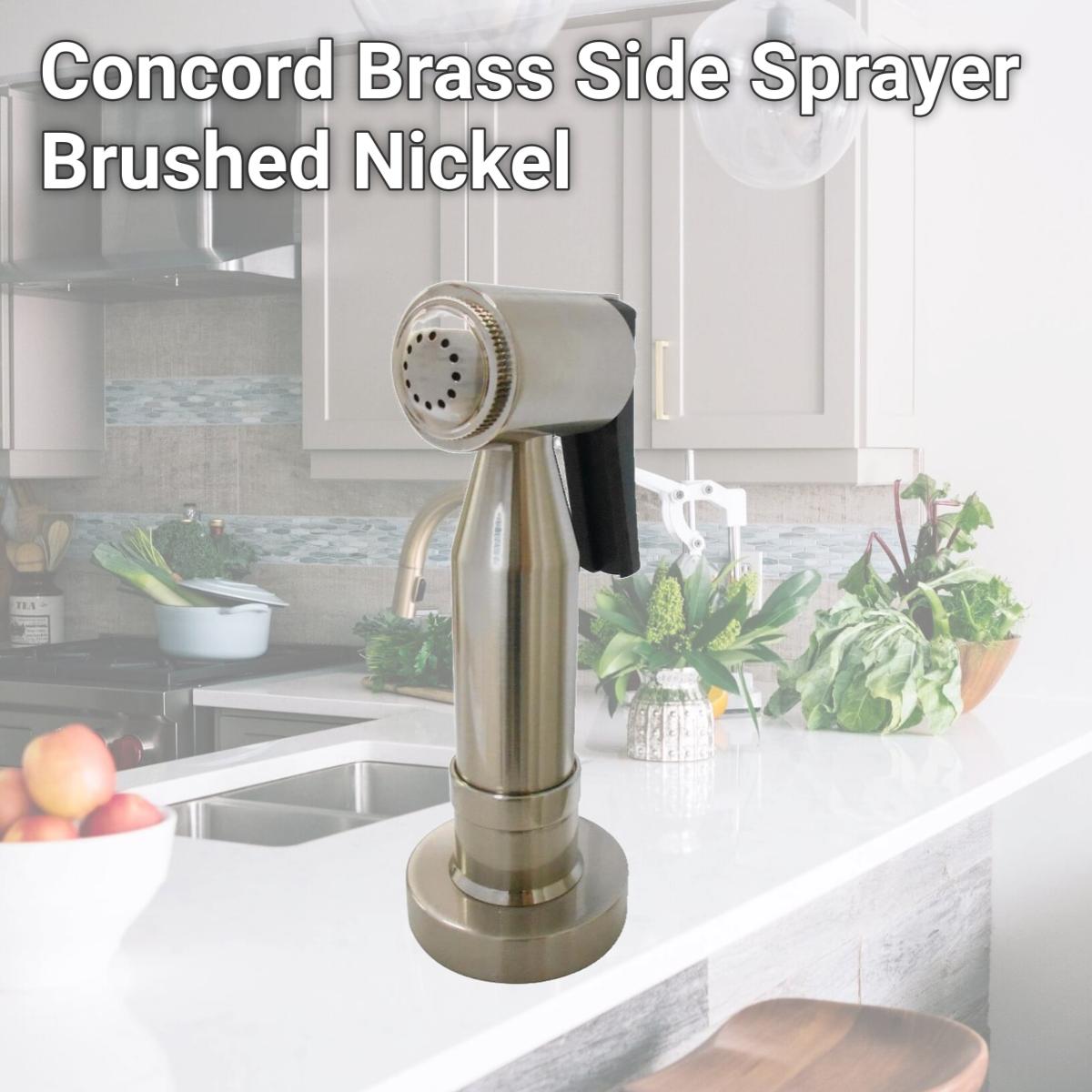 Picture of Kingston Brass CCRP21K8 Concord Brass Side Sprayer, Brushed Nickel