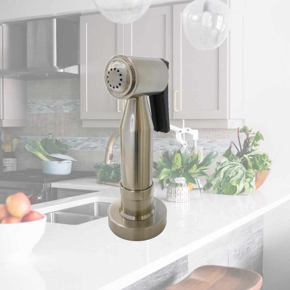 Picture of Kingston Brass CCRP21K8 Concord Brass Side Sprayer, Brushed Nickel
