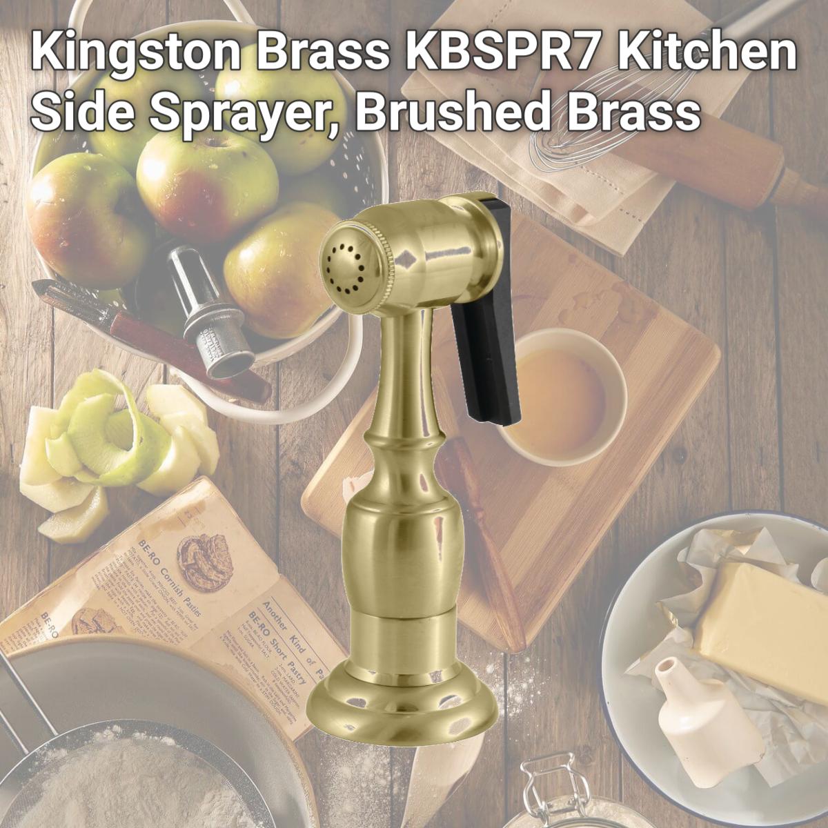 Picture of Kingston Brass KBSPR7 Kitchen Side Sprayer, Brushed Brass
