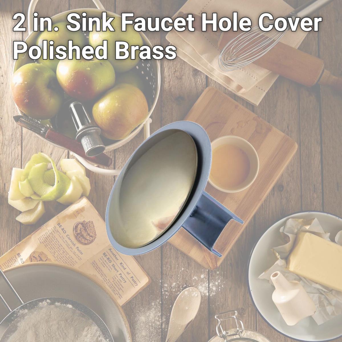 Picture of Kingston Brass SC1002 2 in. Sink Faucet Hole Cover, Polished Brass