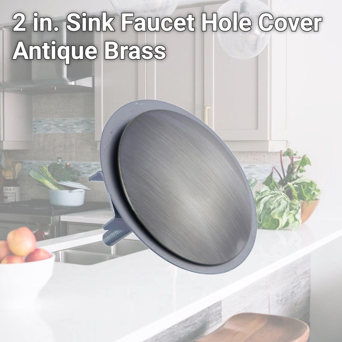 Picture of Kingston Brass SC1003 2 in. Sink Faucet Hole Cover, Antique Brass