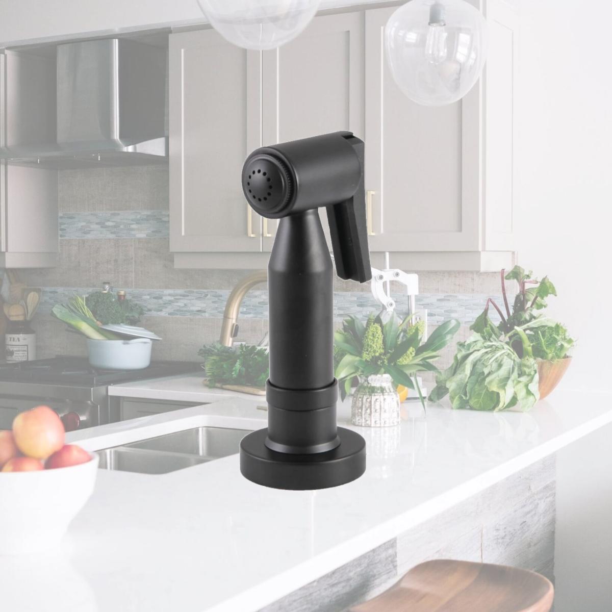 Picture of Kingston Brass CCRP21K0 Concord Brass Side Sprayer, Matte Black