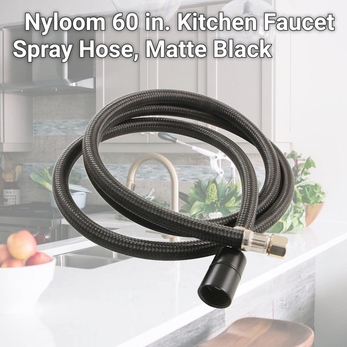 Picture of Kingston Brass KSSLSPR0K Nyloom 60 in. Kitchen Faucet Spray Hose, Matte Black