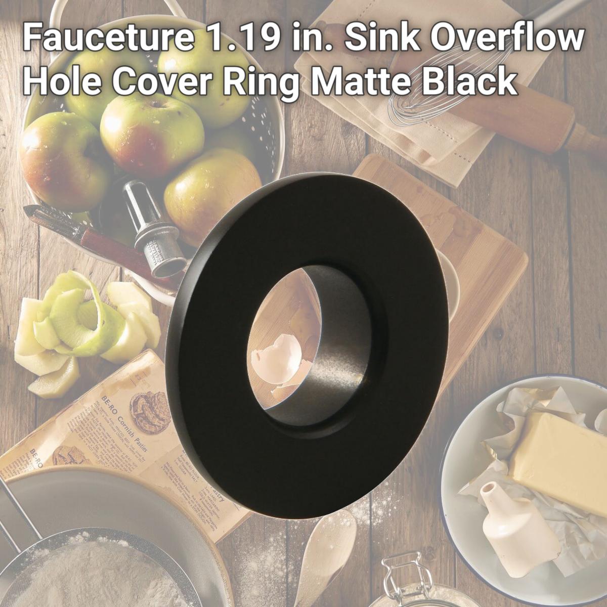 Picture of Kingston Brass EVF1110 Fauceture 1.19 in. Sink Overflow Hole Cover Ring, Matte Black