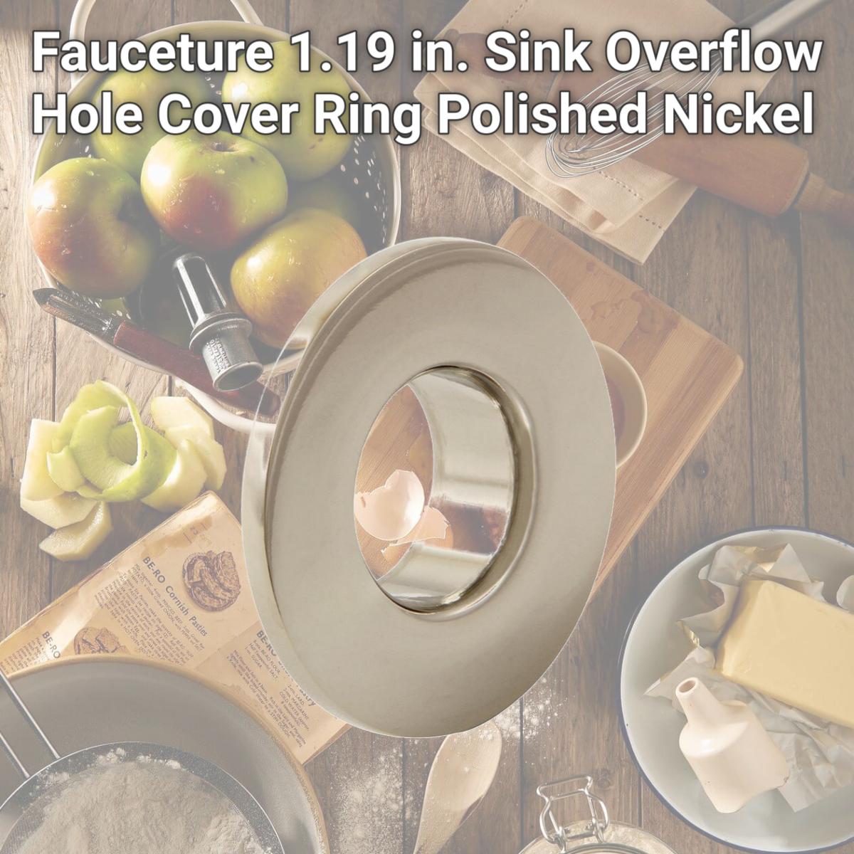 Picture of Kingston Brass EVF1116 Fauceture 1.19 in. Sink Overflow Hole Cover Ring, Polished Nickel