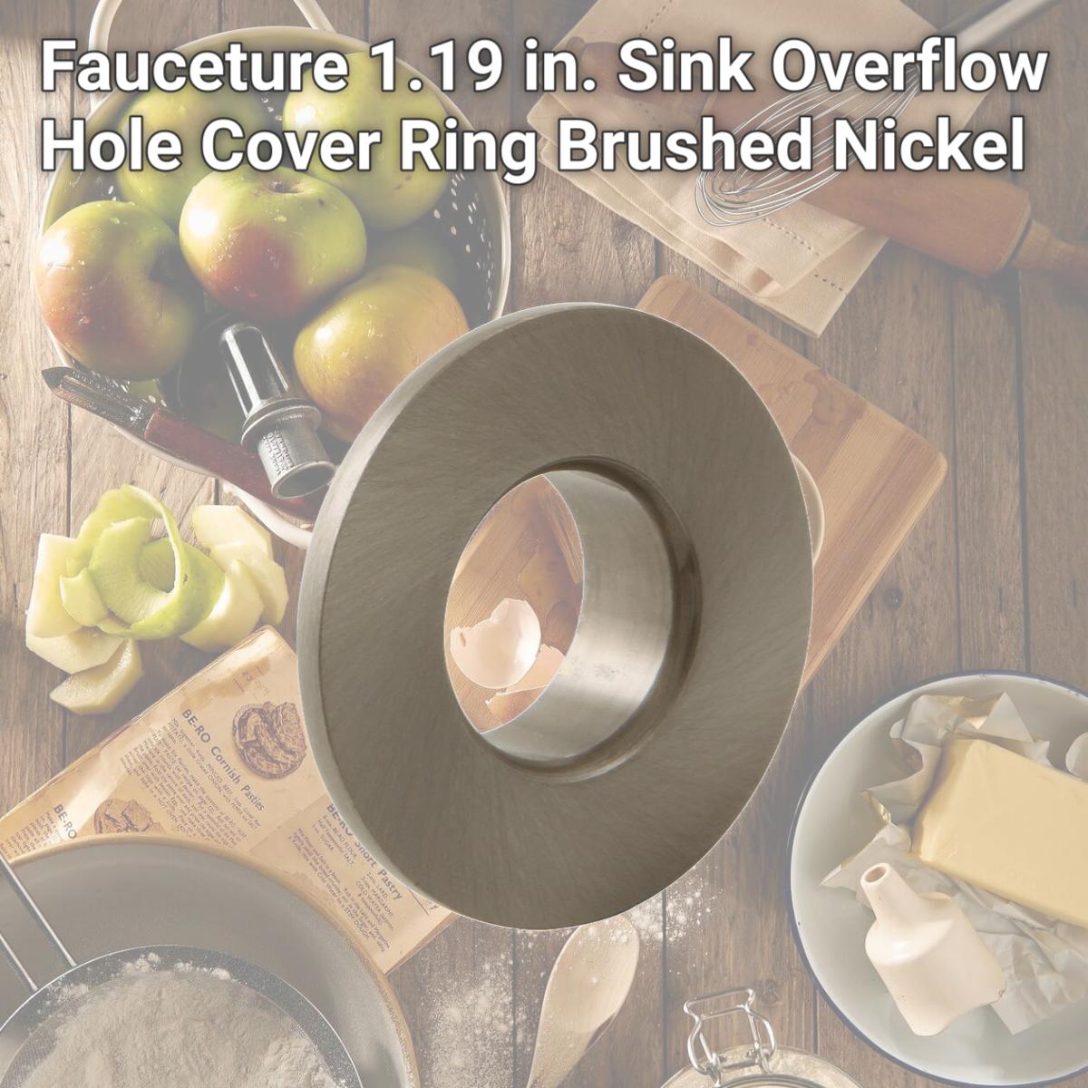 Picture of Kingston Brass EVF1118 Fauceture 1.19 in. Sink Overflow Hole Cover Ring, Brushed Nickel