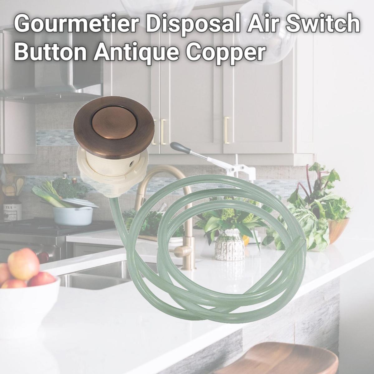 Picture of Kingston Brass KA31AC Gourmetier Disposal Air Switch Button, Antique Copper