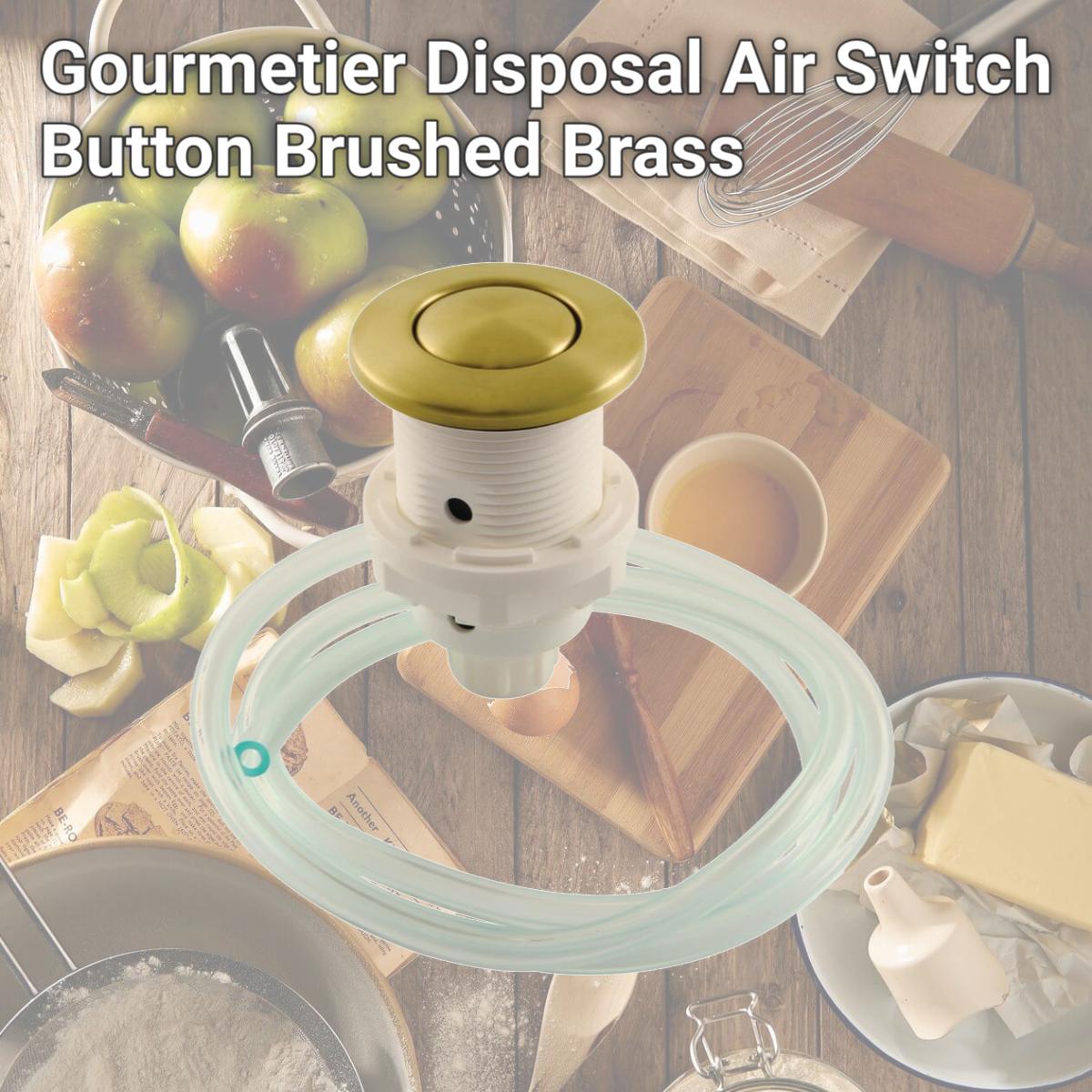 Picture of Kingston Brass KA317 Gourmetier Disposal Air Switch Button, Brushed Brass