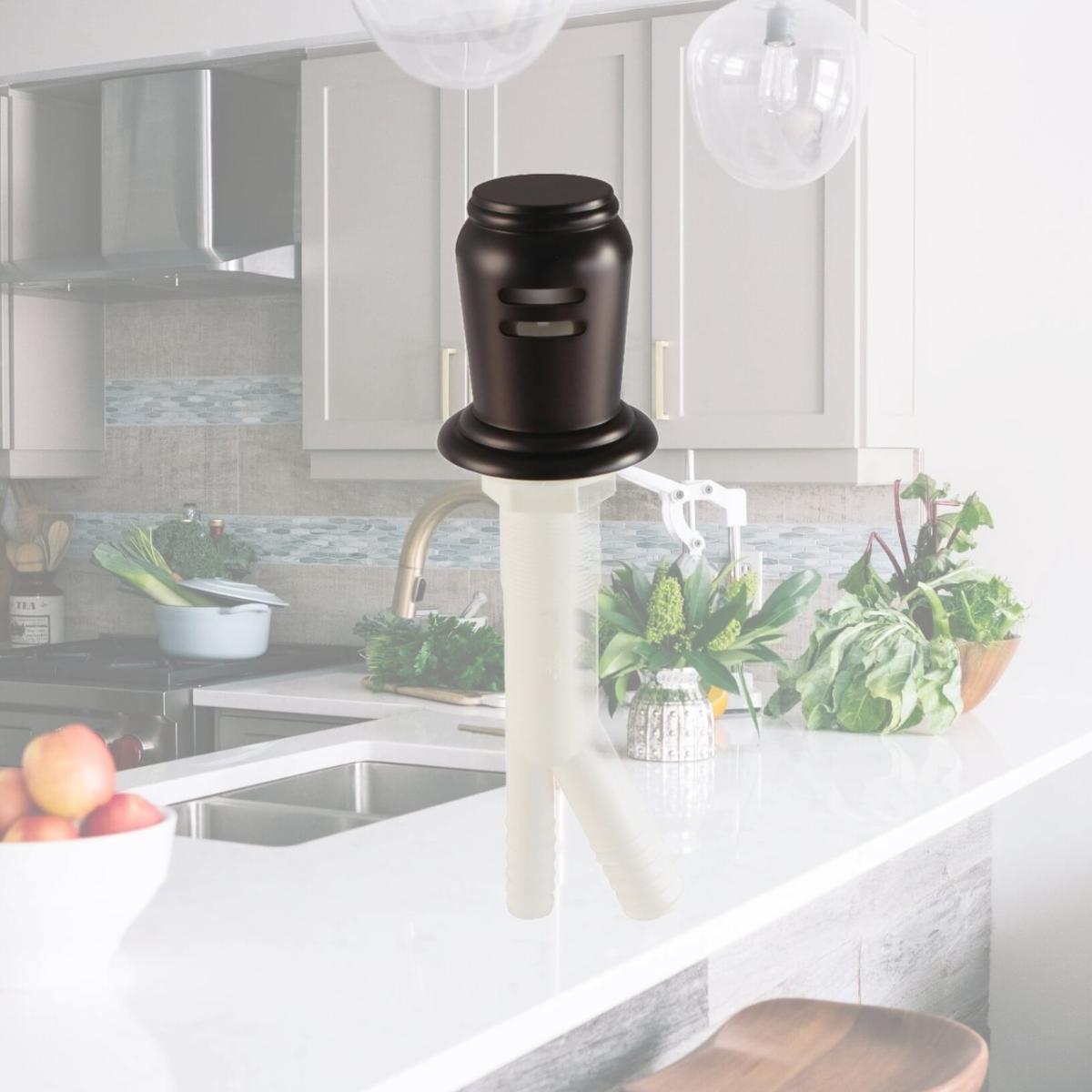 Picture of Kingston Brass KA831ORB Trimscape Dishwasher Air Gap, Oil Rubbed Bronze