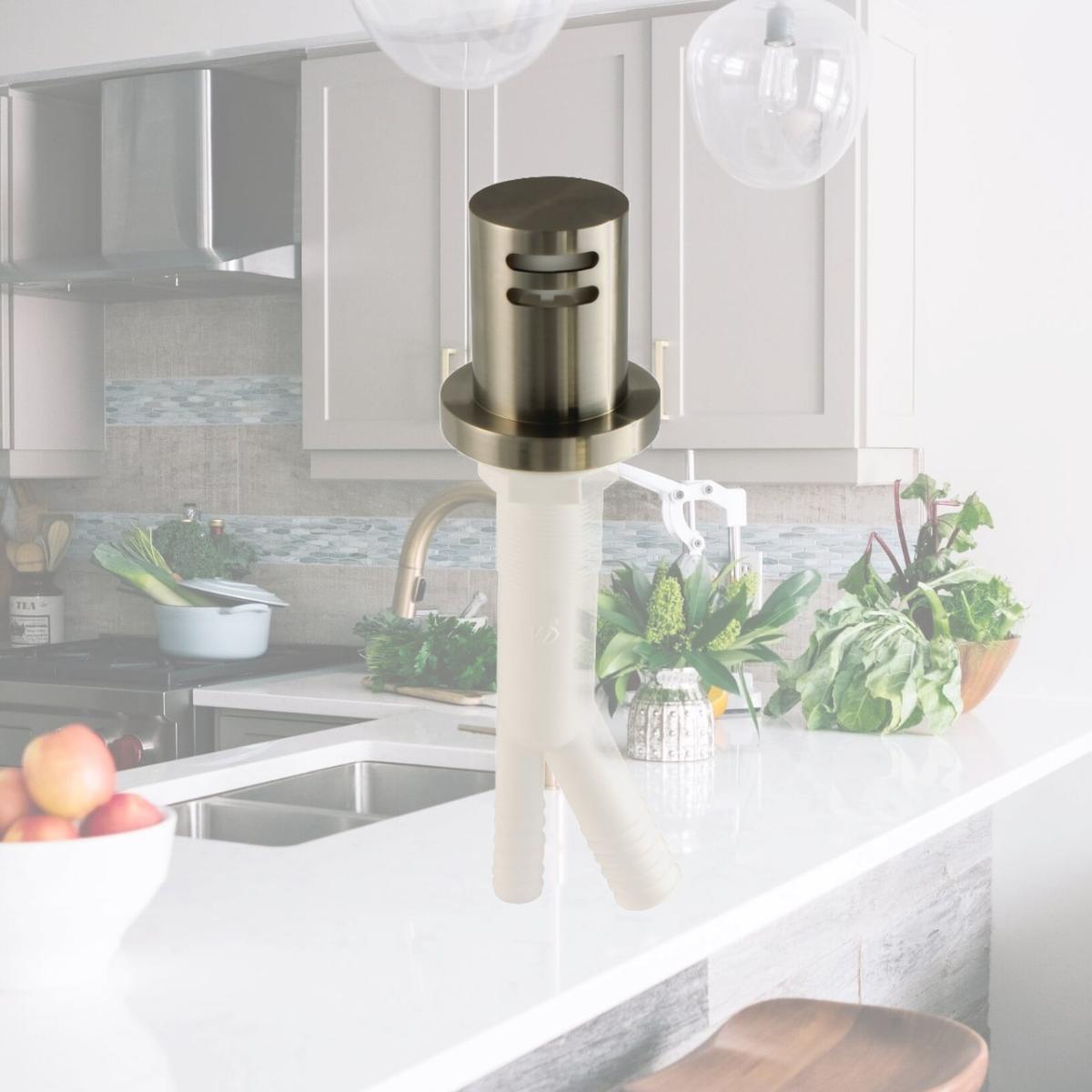 Picture of Kingston Brass KA821BN Trimscape Dishwasher Air Gap, Brushed Nickel