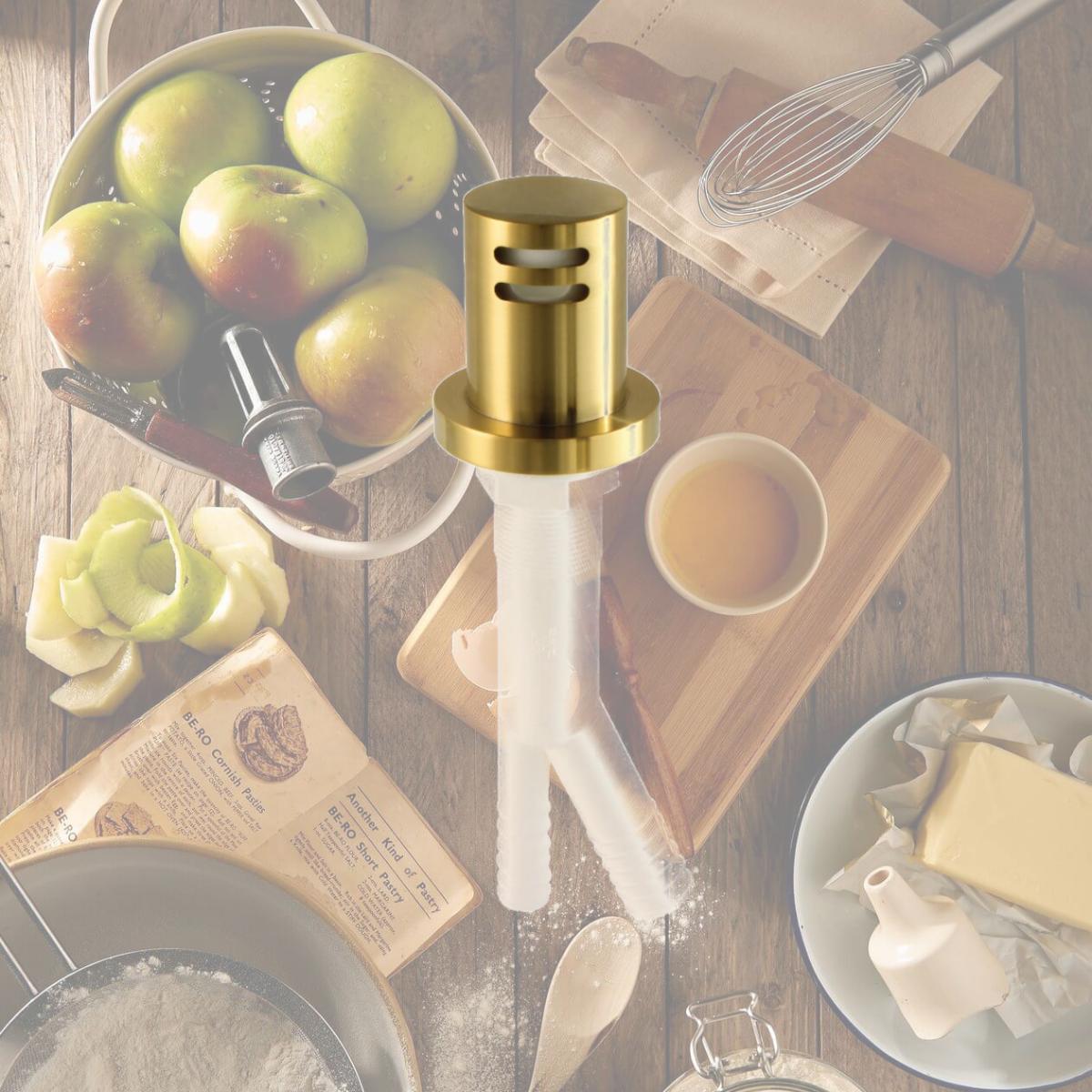 Picture of Kingston Brass KA821BB Trimscape Dishwasher Air Gap, Brushed Brass