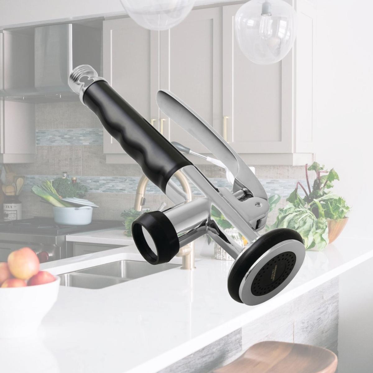 Picture of Kingston Brass KH8501 Continental Pre-Rinse Kitchen Faucet Pull Down Sprayer, Polished Chrome