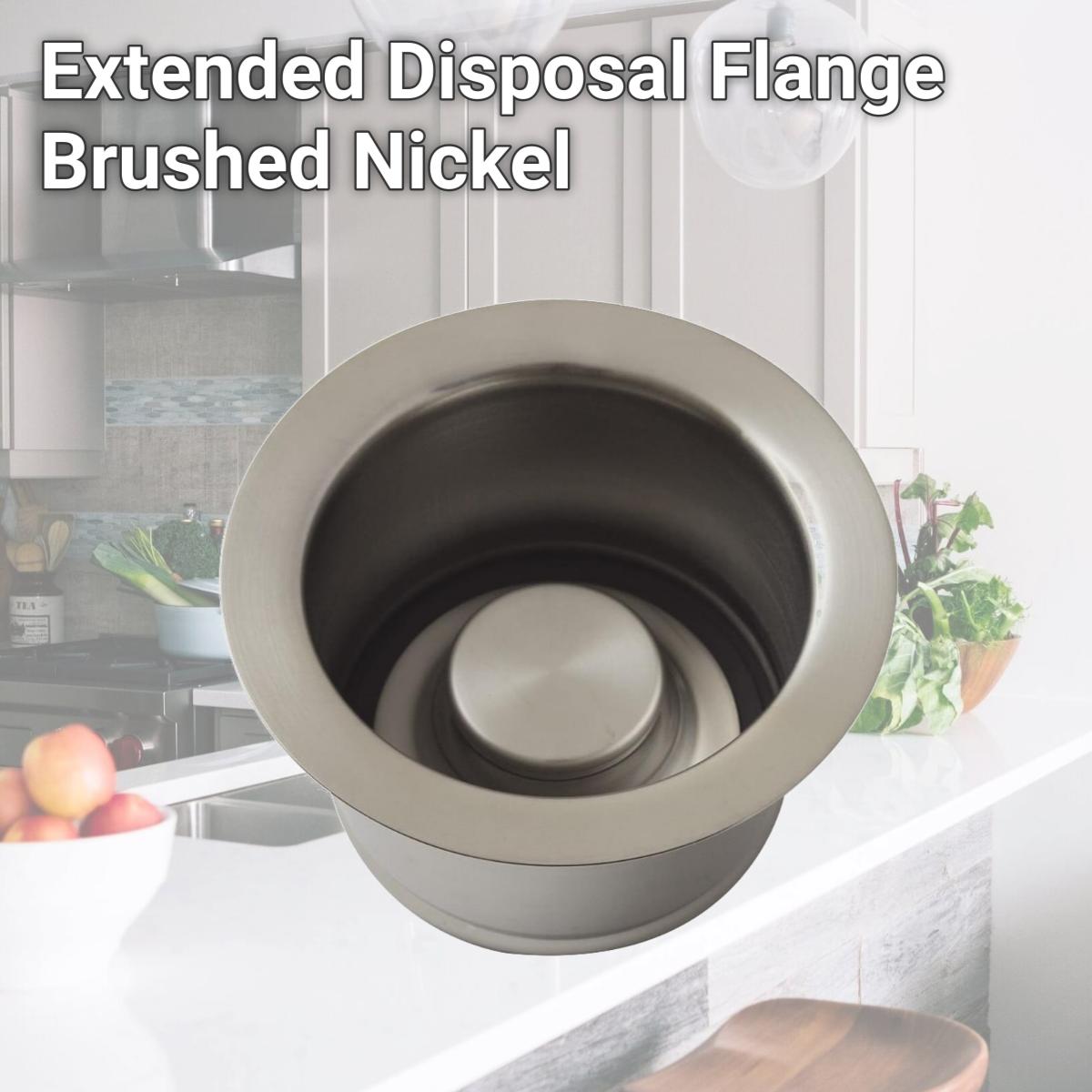 Picture of Kingston Brass BS2008 Extended Disposal Flange, Brushed Nickel