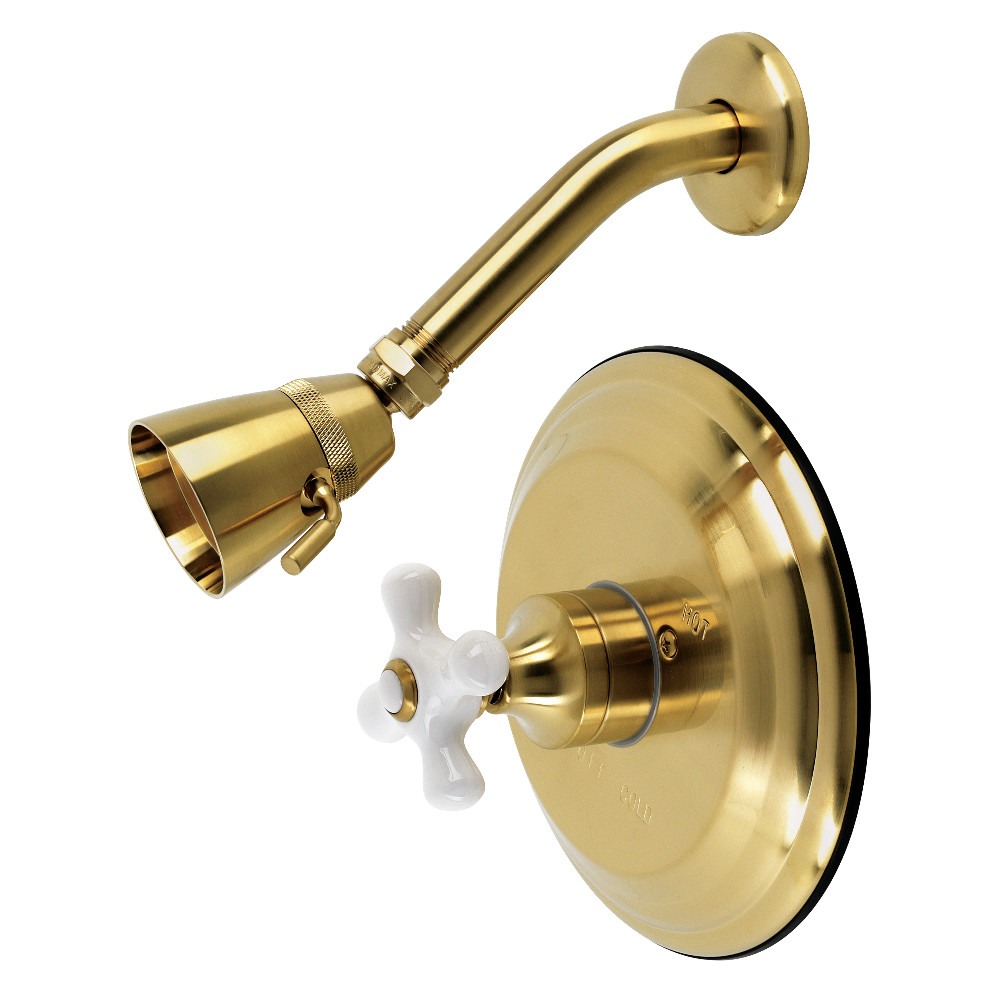 KB3637PXTSO Restoration Tub & Shower Faucet Shower Trim Only, Brushed Brass