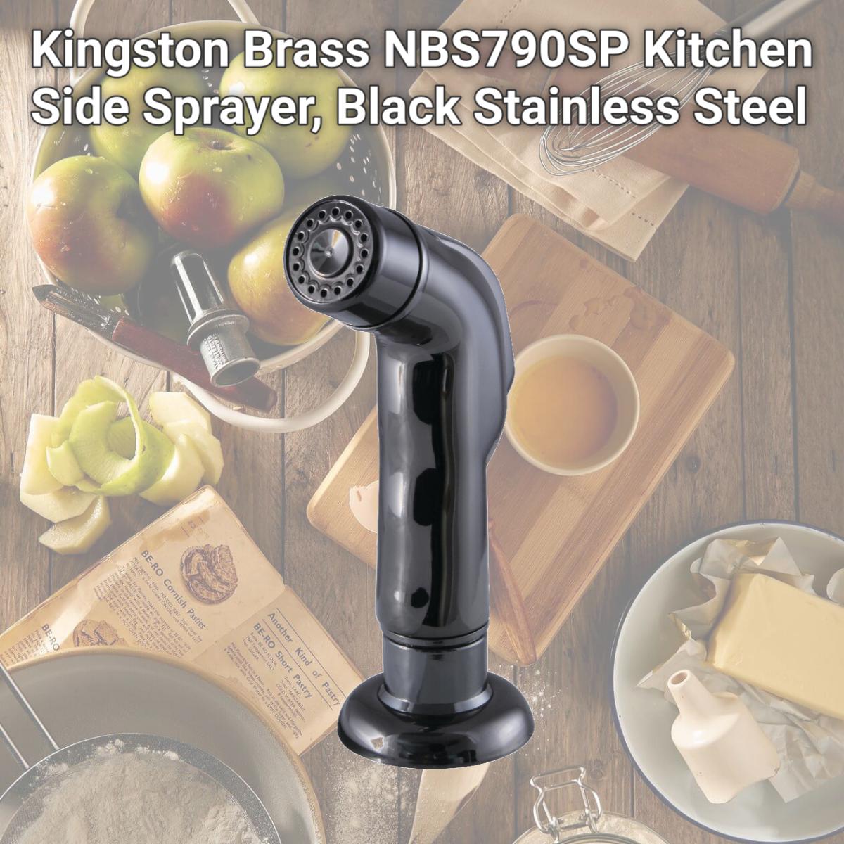 Picture of Kingston Brass NBS790SP Kitchen Side Sprayer, Black Stainless Steel