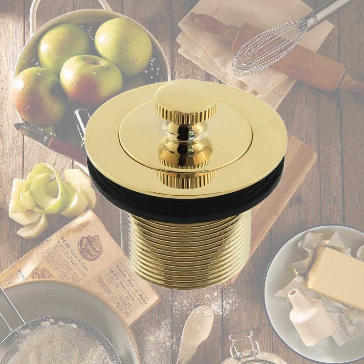 Picture of Kingston Brass DLT15PB 1.5 in. Lift & Turn Tub Drain with 1.5 in. Body Thread, Polished Brass