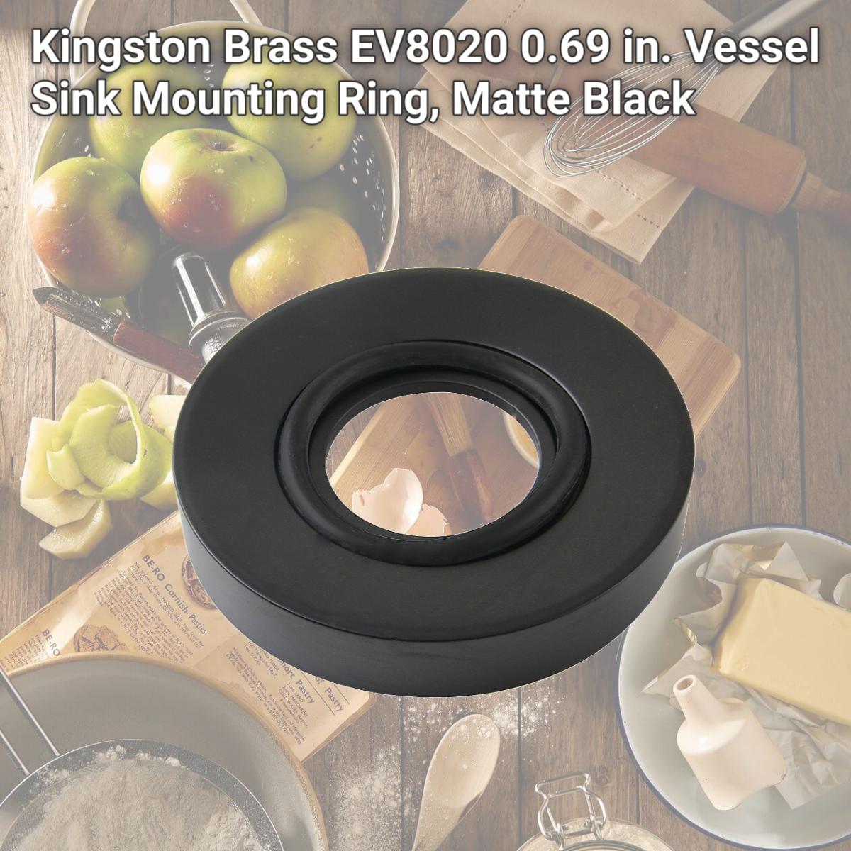 Picture of Kingston Brass EV8020 0.69 in. Vessel Sink Mounting Ring, Matte Black