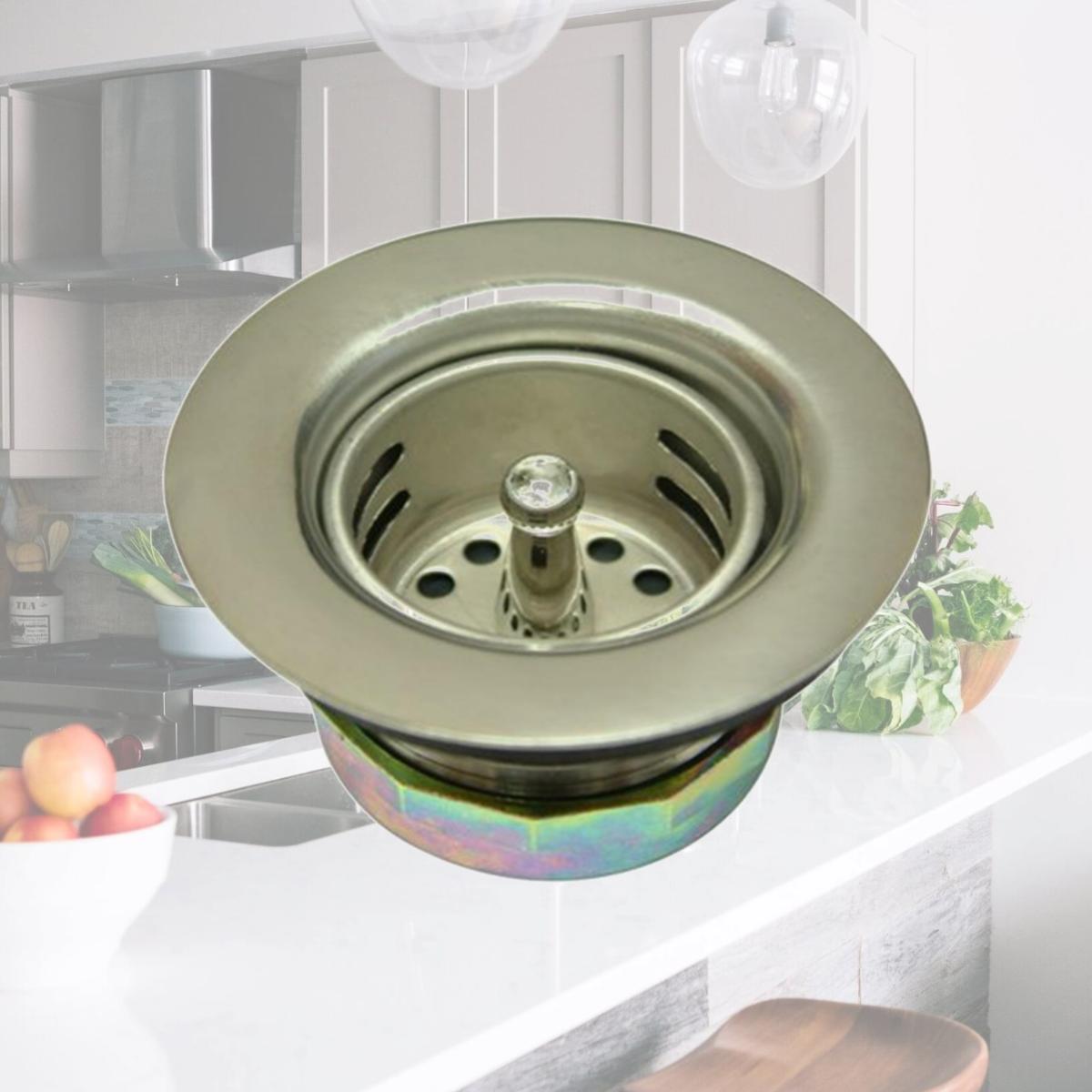 Picture of Kingston Brass K461 Stainless Steel Duo Strainer For Bar Sink- - D 2-.722 Inch X - H 1-.625 Inch