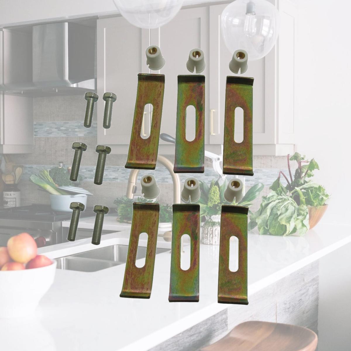 Picture of Kingston Brass KUHDWR6 Undermount Clip, Raw - Pack of 6