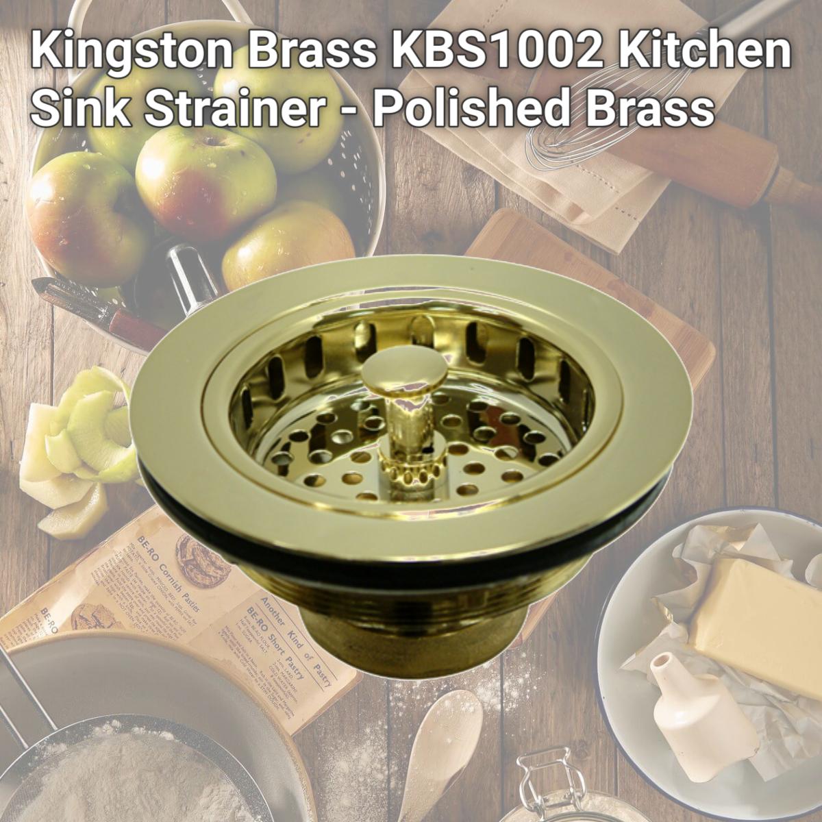 Picture of Kingston Brass KBS1002 Kitchen Sink Strainer - Polished Brass