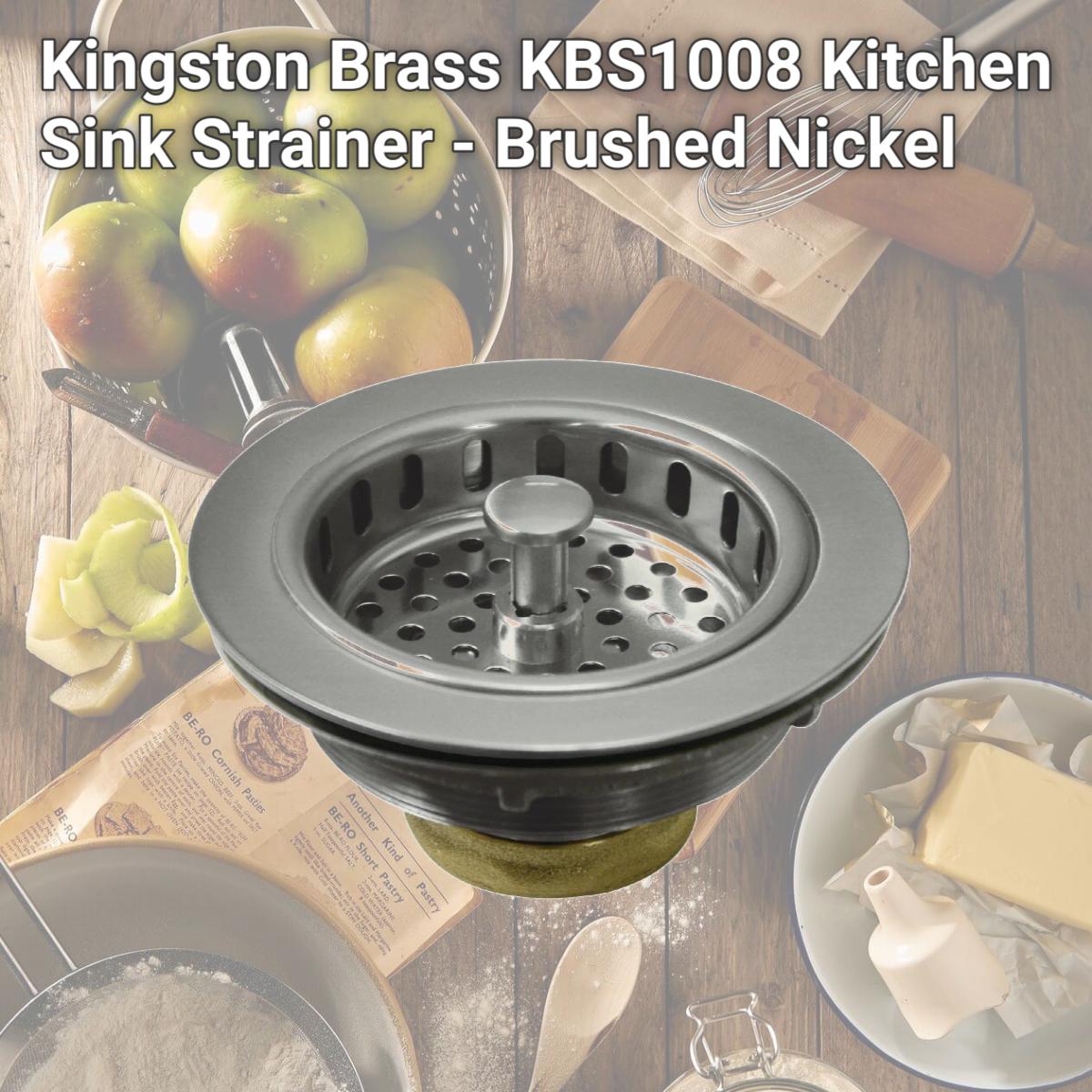 Picture of Kingston Brass KBS1008 Kitchen Sink Strainer - Brushed Nickel