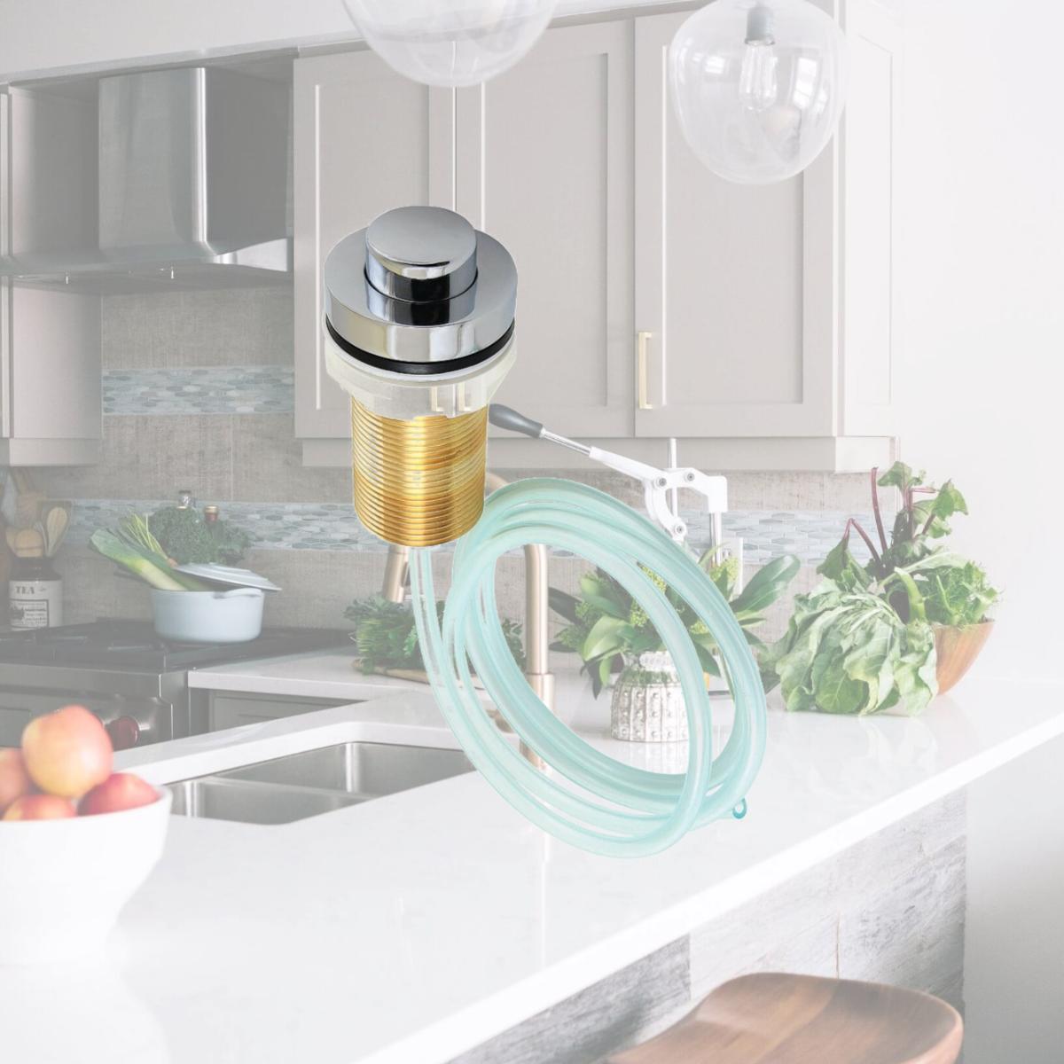 Picture of Kingston Brass KAM211 Gourmetier Garbage Disposal Air Switch Button, Polished Chrome