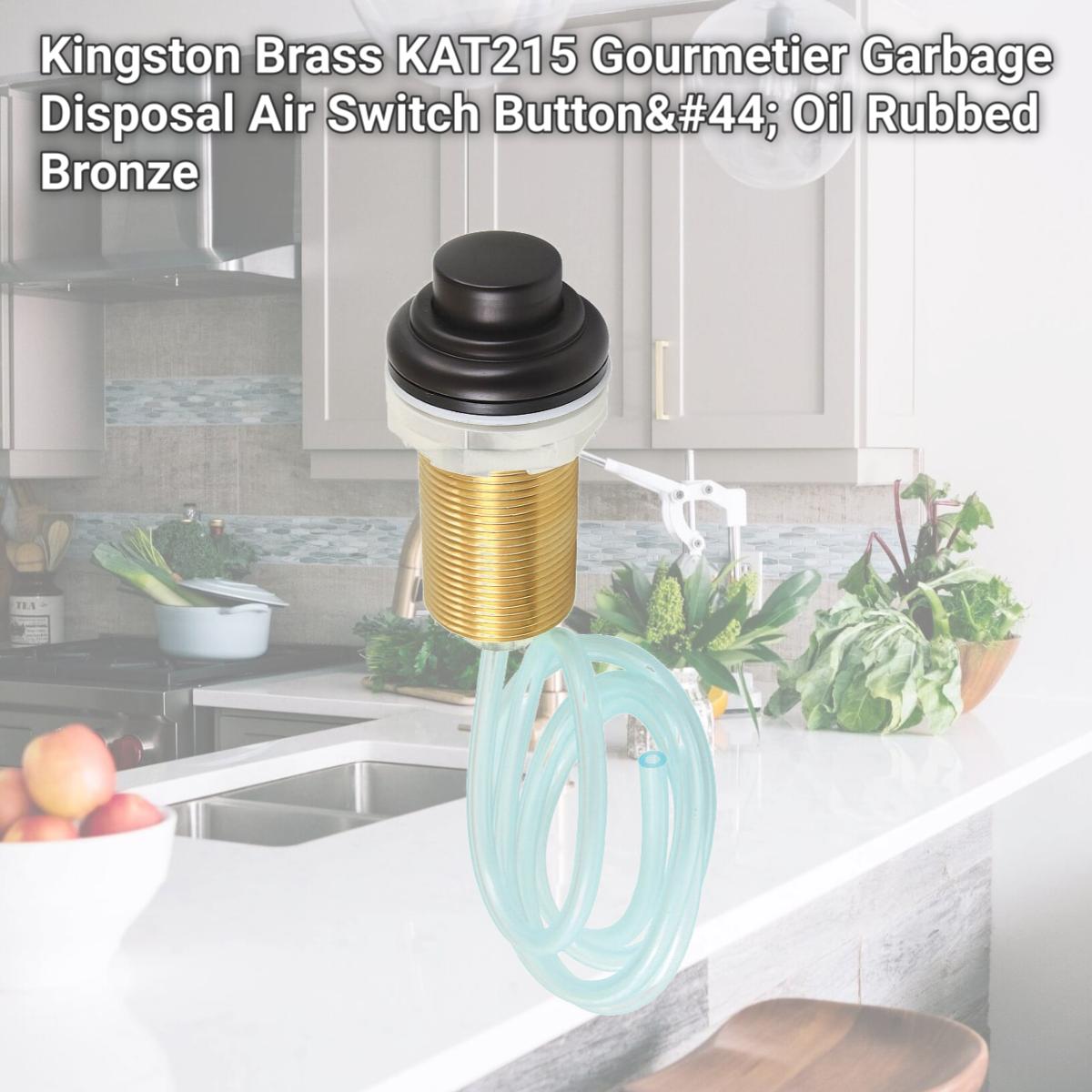 Picture of Kingston Brass KAT215 Gourmetier Garbage Disposal Air Switch Button, Oil Rubbed Bronze