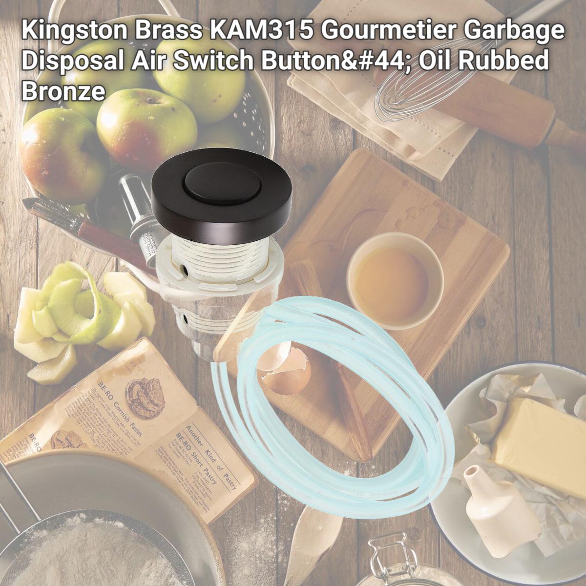 Picture of Kingston Brass KAM315 Gourmetier Garbage Disposal Air Switch Button, Oil Rubbed Bronze